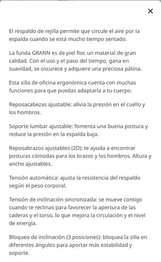 Silla de oficina ergonómica blanca Ikea