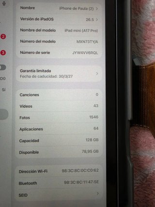 iPad mini 7 128GB WiFi Blu