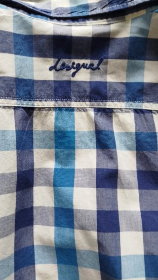 Camisa caballero cuadros azul multicolor