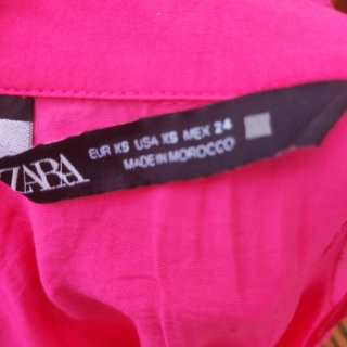 Vestido Zara Fucsia Talla XS