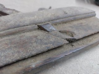 Cepillo carpintero antiguo madera