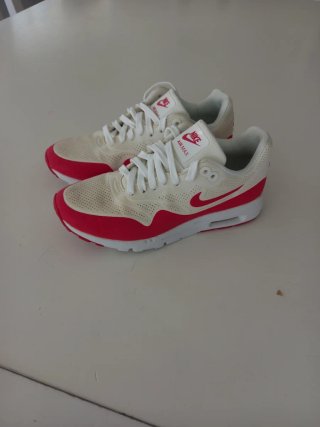 Deportivas Nike Air Max Mujer Blancas y Rojas