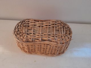 Cesta fioriera vimini con protezione