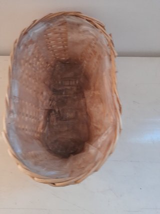 Cesta fioriera vimini con protezione