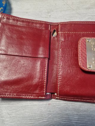 Cartera monedero piel roja Spatifilus