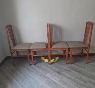 CUATRO SILLAS MADERA