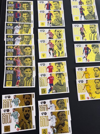 Cromos Supreme y Extragold Liga 25-26