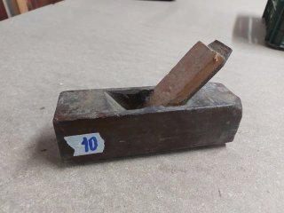 Cepillo carpintero antiguo curvo