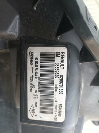 Faro derecho 93859830 opel vivaro a furgon 1088029