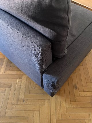 Sofá Cama Chaise Longue Gris Ikea