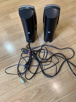 Altavoces Trust Negro/Plata