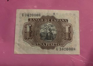 Billete 1 Peseta Banco de España 1953