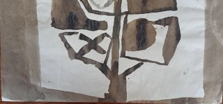 Obra de Xaime Cabanas "Negra Flor"