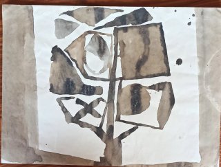 Obra de Xaime Cabanas "Negra Flor"