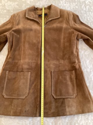 Chaqueta de ante marrón