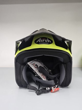 Airoh TRR S Keen Casco Trial Jet Amarillo TALLA L
