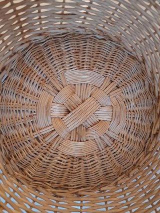 Cesta tonda vimini manici diam 34 cm