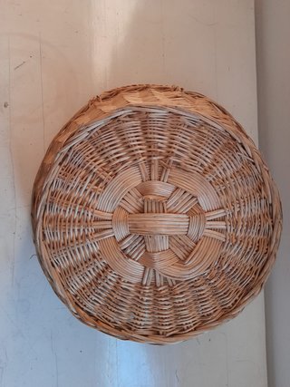 Cesta tonda vimini manici diam 34 cm