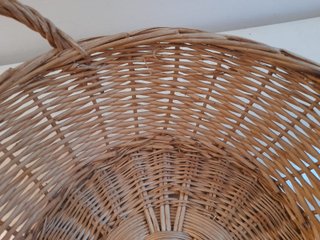 Cesta tonda vimini manici diam 34 cm