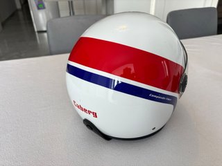 Casco Moto Caberg Scooter Azul Rojo Blanco