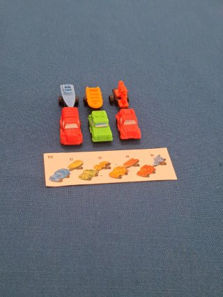 Kinder Sorpresa 3 Auto K92, 81, 83, 84