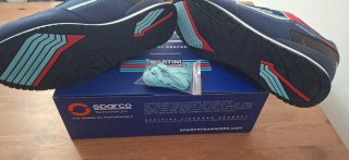Botas Sparco Seguridad Azul/Rojo