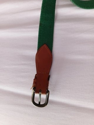 Cinturón Burberry Caballero Marrón y Verde