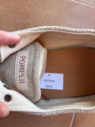 Zapatos Pompeii Beige Talla 38