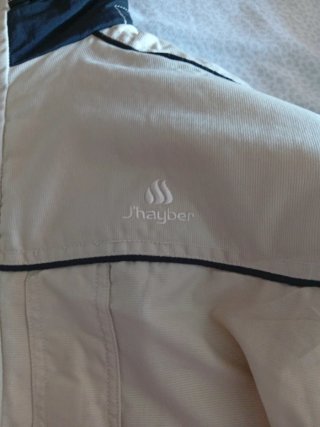 Conjunto esquí Talla L beige y negro