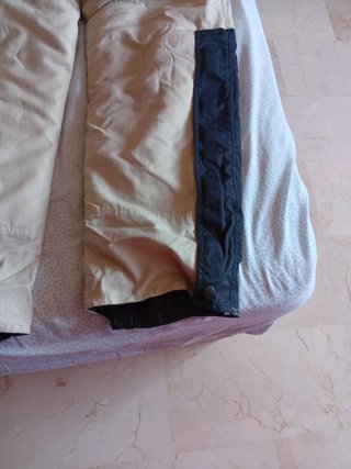 Conjunto esquí Talla L beige y negro