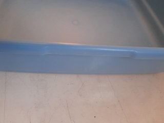 Vaschetta lettiera gatto azzurra 42 x 31  cm