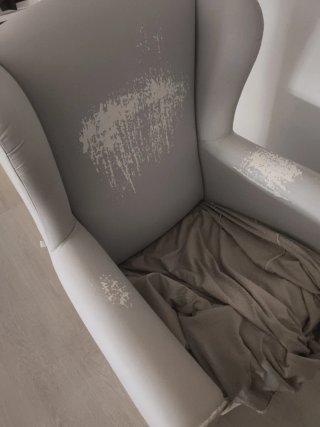 Sillón de lactancia gris venta en persona.