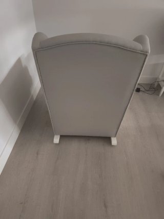 Sillón de lactancia gris venta en persona.
