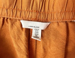 Pantalones H&M Lino Naranja