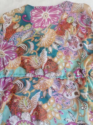 Blusa Verano Multicolor Pedrería Talla M