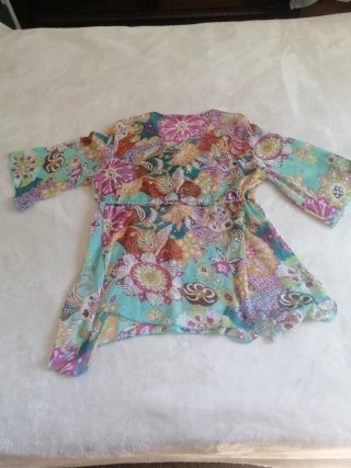 Blusa Verano Multicolor Pedrería Talla M