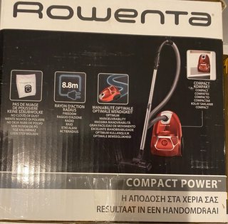 Aspiradora Rowenta Compact Power Roja + accesorios