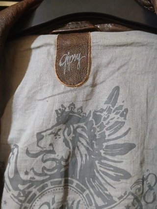 Cazadora Cuero Gipsy Talla M