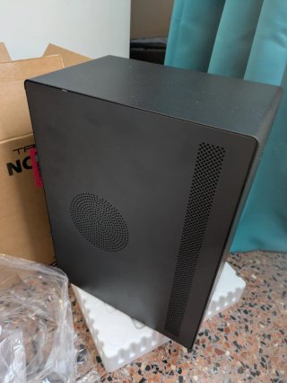 Caja PC Micro-ATX Gris Compacta