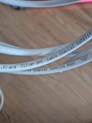 2 Cables Coaxiales TV 2.5m y 5m + 2 Tomas