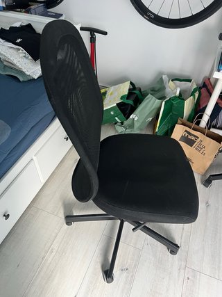 Silla de oficina Ikea negra