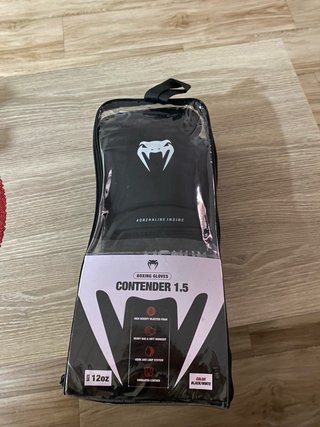 Guantes de boxeo Venum 12 oz negros