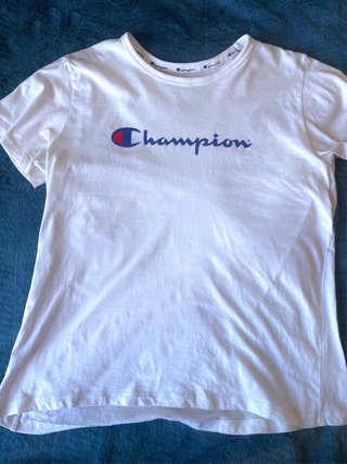 Camiseta Champion Blanca Mujer Talla L