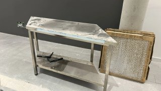 Mesa de acero inoxidable
