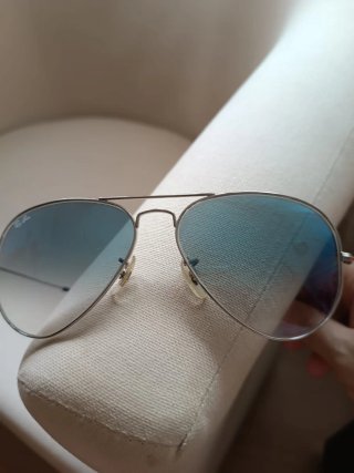 Gafas de Sol Ray-Ban Aviador Azul/Plata