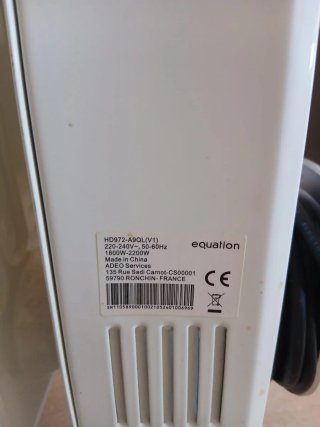 Radiador de aceite blanco