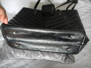 Borsa in pelle nera Prada