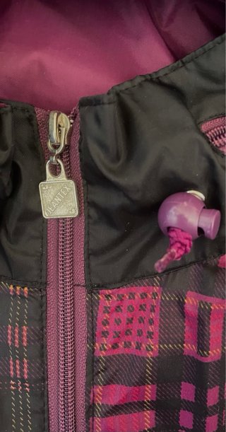 Cortavientos Vintage Exile Morado y Negro
