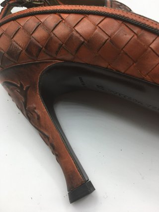Sandalias Bottega Veneta Naranja y Marrón