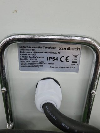 Caja obra Zenitech 8 módulos IP54